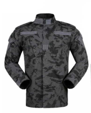 PM13 Soft Shell Jacket black camo- Velcro Patches